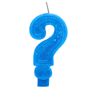 VELA INTERROGAÇÃO GD AZUL