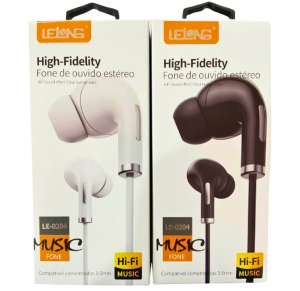 FONE DE OUVIDO SILICONE C/MICROFONE - LE-0204X