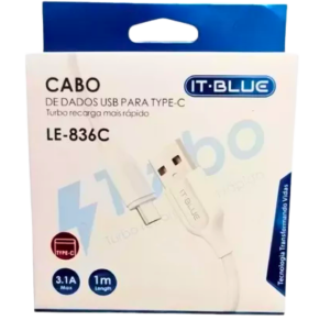 CABO TIPO C - 3.1A - C/1M - LE-836C