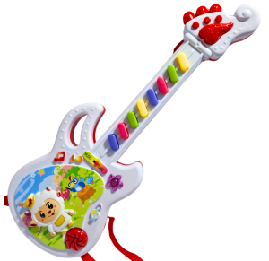GUITARRA A PILHA C/SOM E LUZ 37,5CM - FU3564