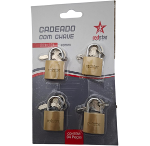 CADEADO 20MM C/4 UNID - ELC05021