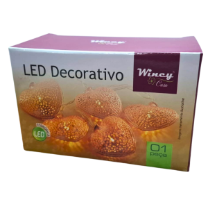 NT - PISCA LED CORAÇÃO GOLD AMBAR 20L C/2,85M - DEL6020Q127V