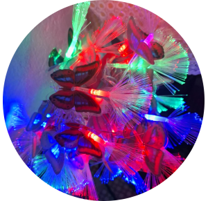 NT - PISCA LED 28L BORBOLETA FIBRA OPTICA COLOR C/4M - NTM70407220V