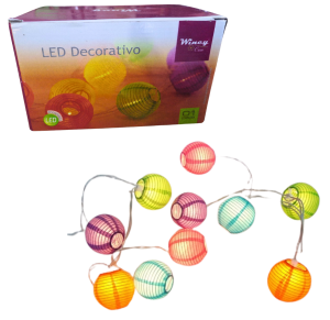 NT - PISCA LANTERNA JAPONESA AMBAR 20L C/4,75M - DEL6040Q220V