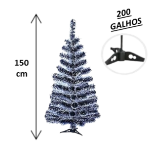 NT - ARVORE DE NATAL 150CM VD NEVADA 200G - NTY12150
