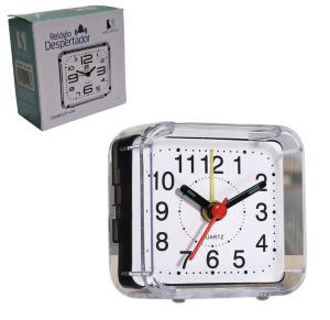 RELOGIO DESPERTADOR DE MESA 6X6CM - NS-4493