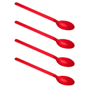 COLHER P/ DOCE VERMELHA C/15UNID